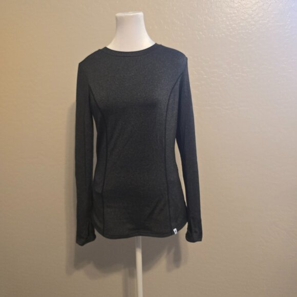 Thermal Fleece with Pockets Long Sleeve Running Shirt with Thumb Holes - Picture 4 of 7
